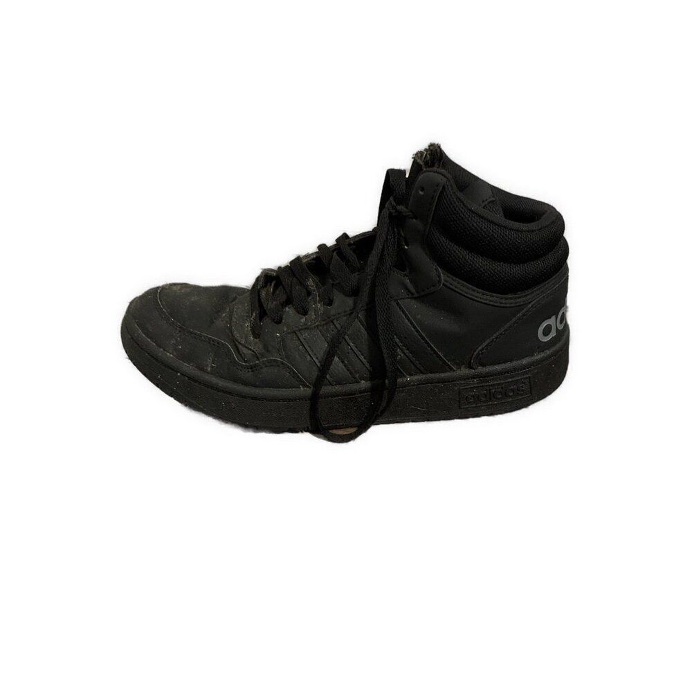 adidas mens high top sneakers solid black 8